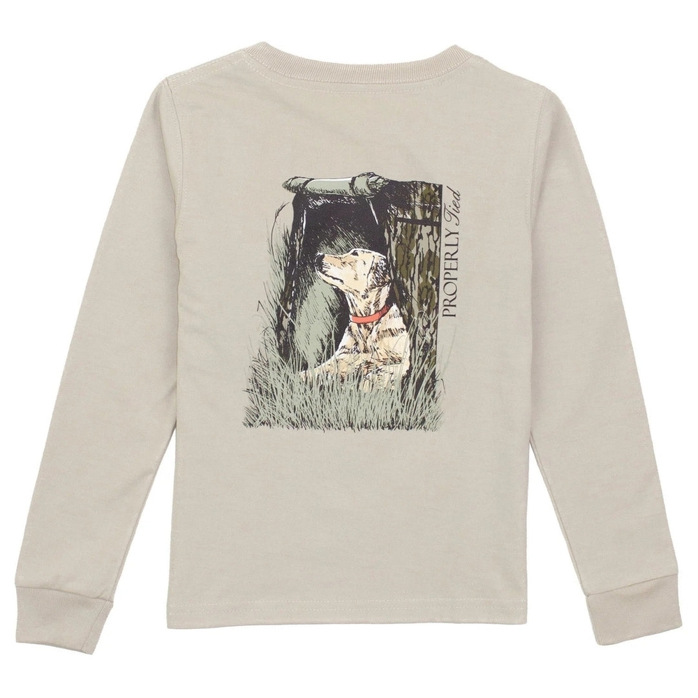 Properly Tied Kids Beige Long Sleeve Tee